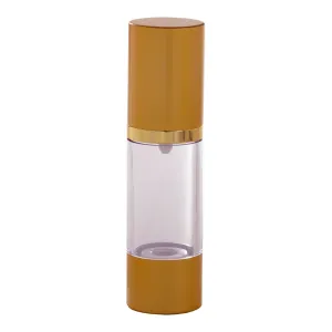 1 oz / 30 ml Gold Refillable Airless Pump Bottle   Travel Bag (2 Pack)