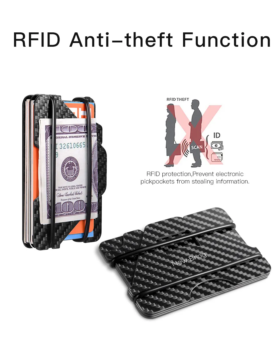 100% Carbon Fiber Credit Card Holder