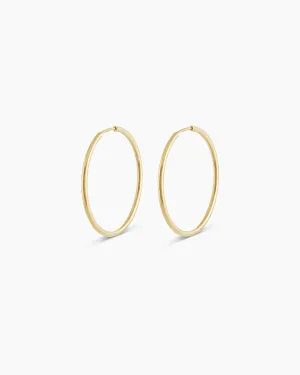 14k Gold Classic Hoops