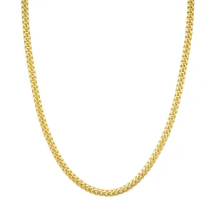 14K Yellow 5 mm Miami Cuban Curb Chain