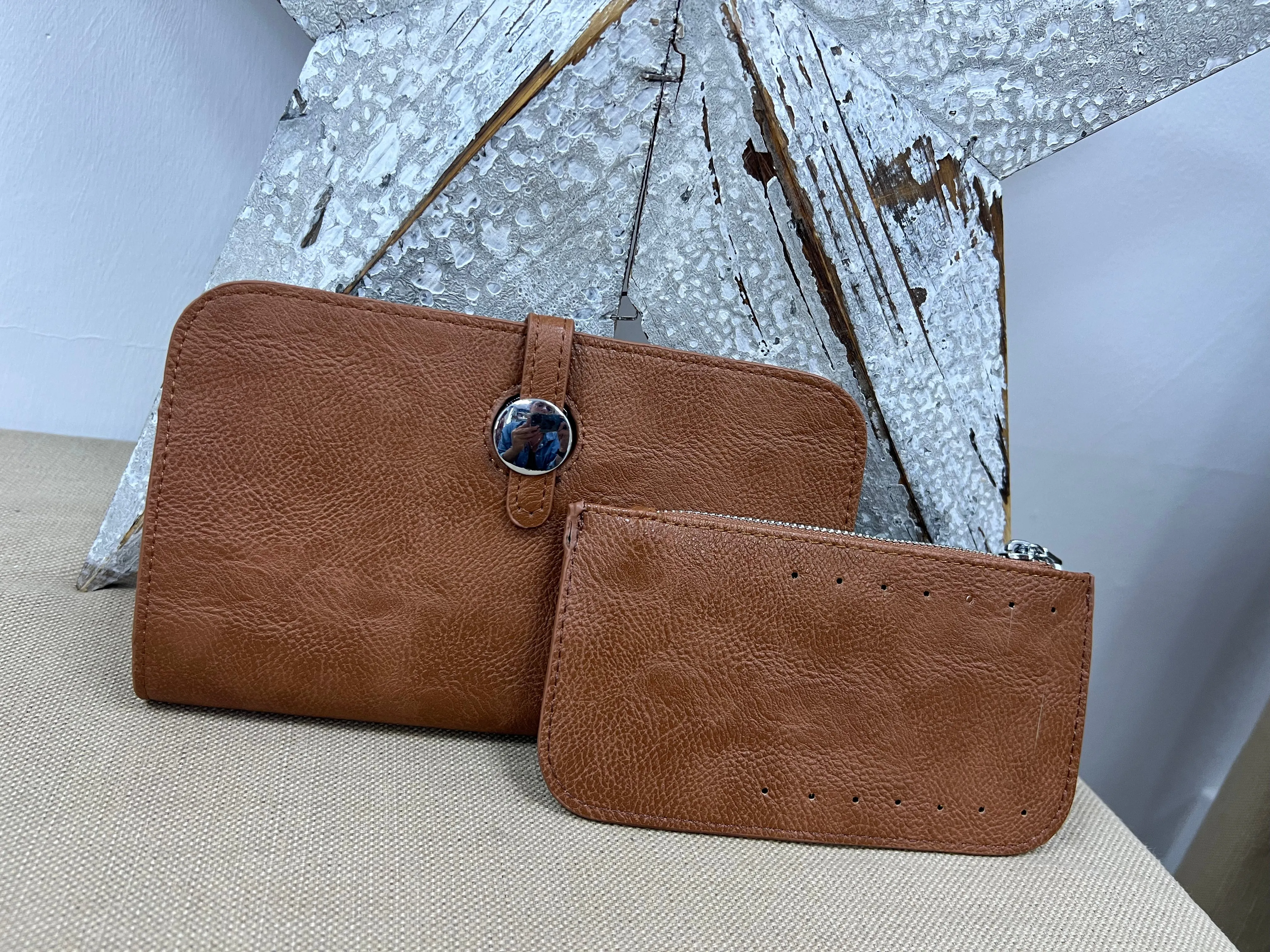 2 in 1 Purse - Tan