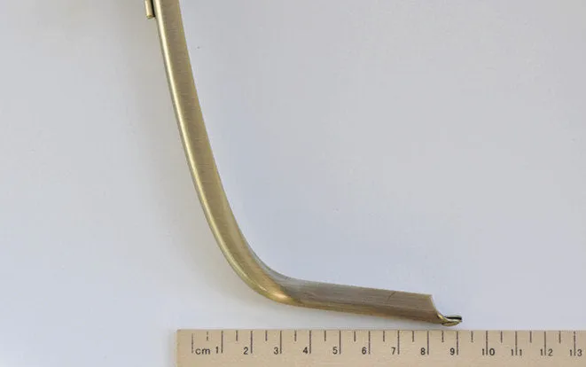 29cm ( 11") Large Purse Frame Brushed Brass Clutch Purse Frame Glue In Style