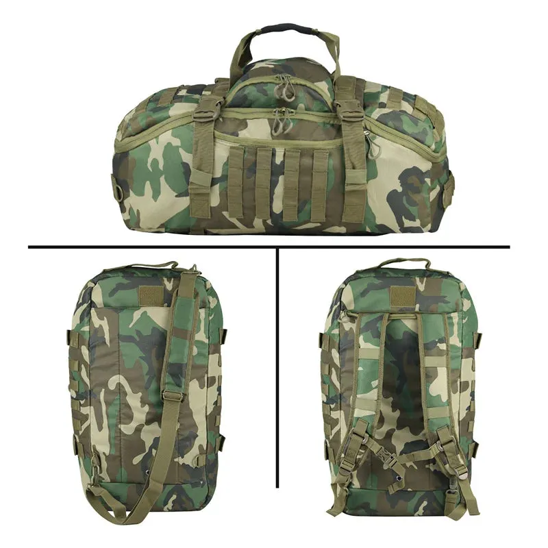 3-Way Tactical Duffel Backpack 35L 50L 80L Hiking Camping Travel Bag