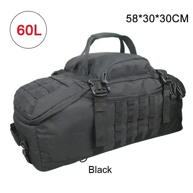 3-Way Tactical Duffel Backpack 35L 50L 80L Hiking Camping Travel Bag