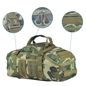 3-Way Tactical Duffel Backpack 35L 50L 80L Hiking Camping Travel Bag