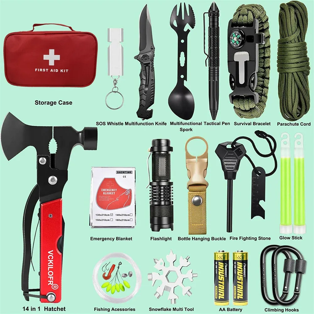 32-in-1 Emergency Survival Kit, Tactical, Durable, Waterproof