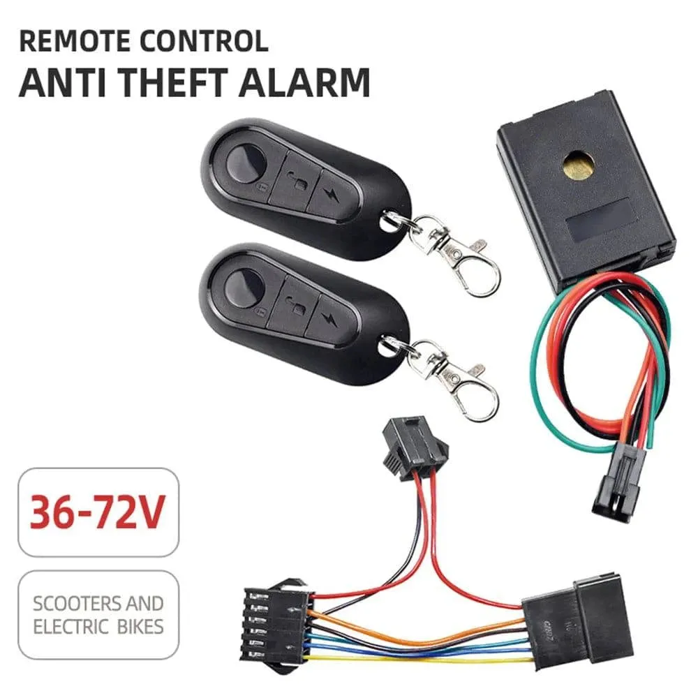 36V-72V Electric Bike Alarm E Bike Remote Control Electric Scooter Anti-Theft Device Replacement for Xiaomi M365/1S/M365 Pro