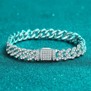 4.63 Carat Moissanite 925 Sterling Silver Bracelet