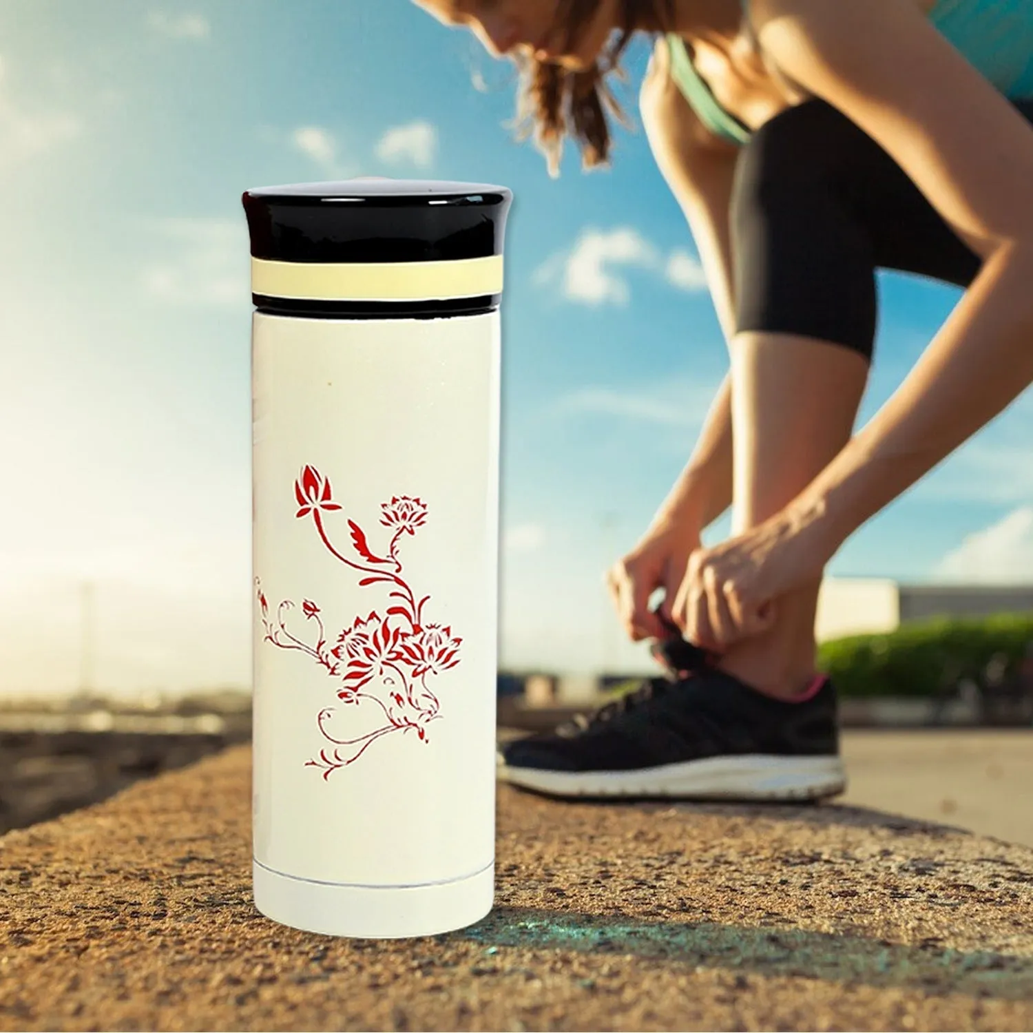 6790 Stainless Steel Thermos Water Bottle | 24 Hours Hot and Cold | Easy to Carry | Rust & Leak Proof | Tea | Coffee | Office| Gym | Home | Kitchen