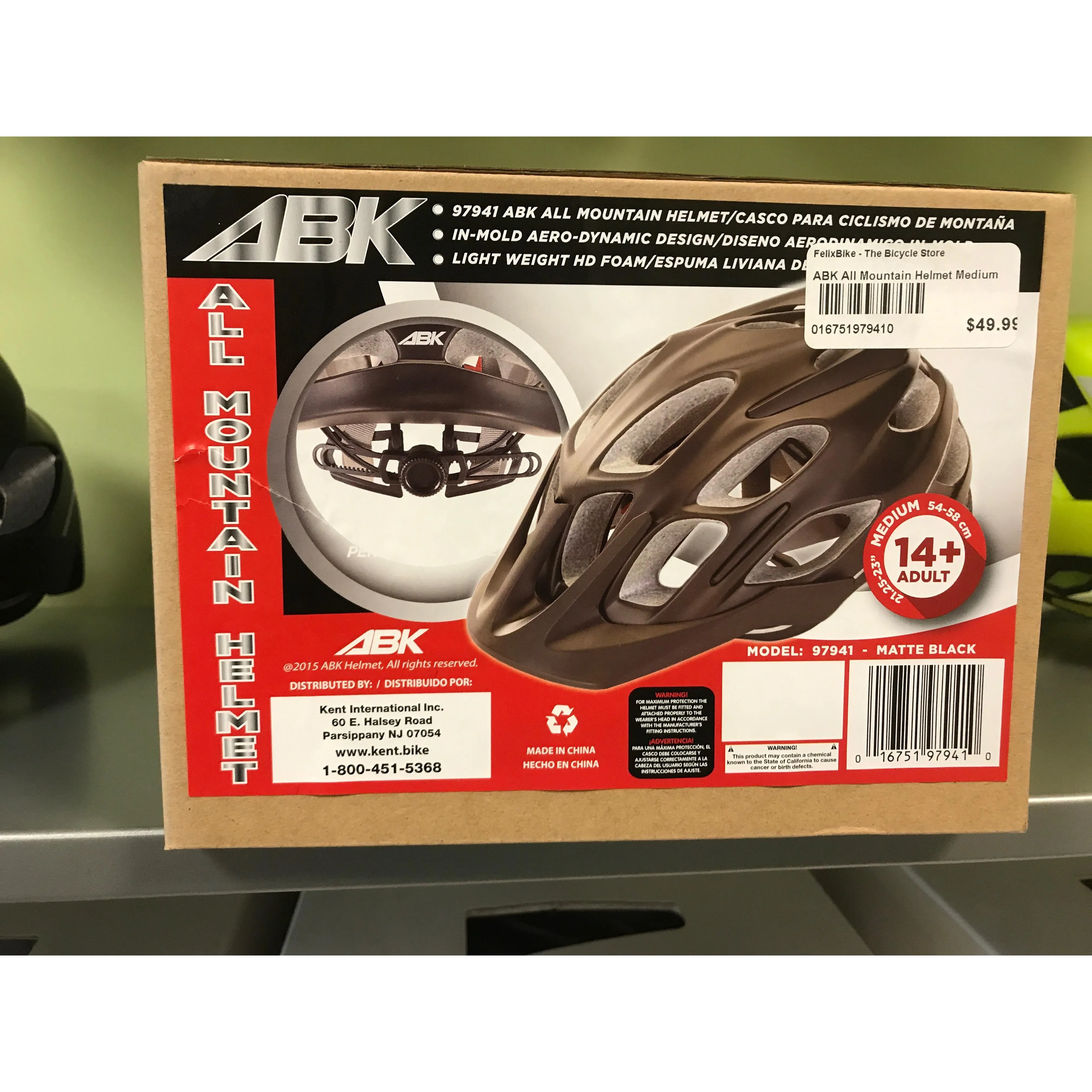 ABK Mountain Bike Helmet Black