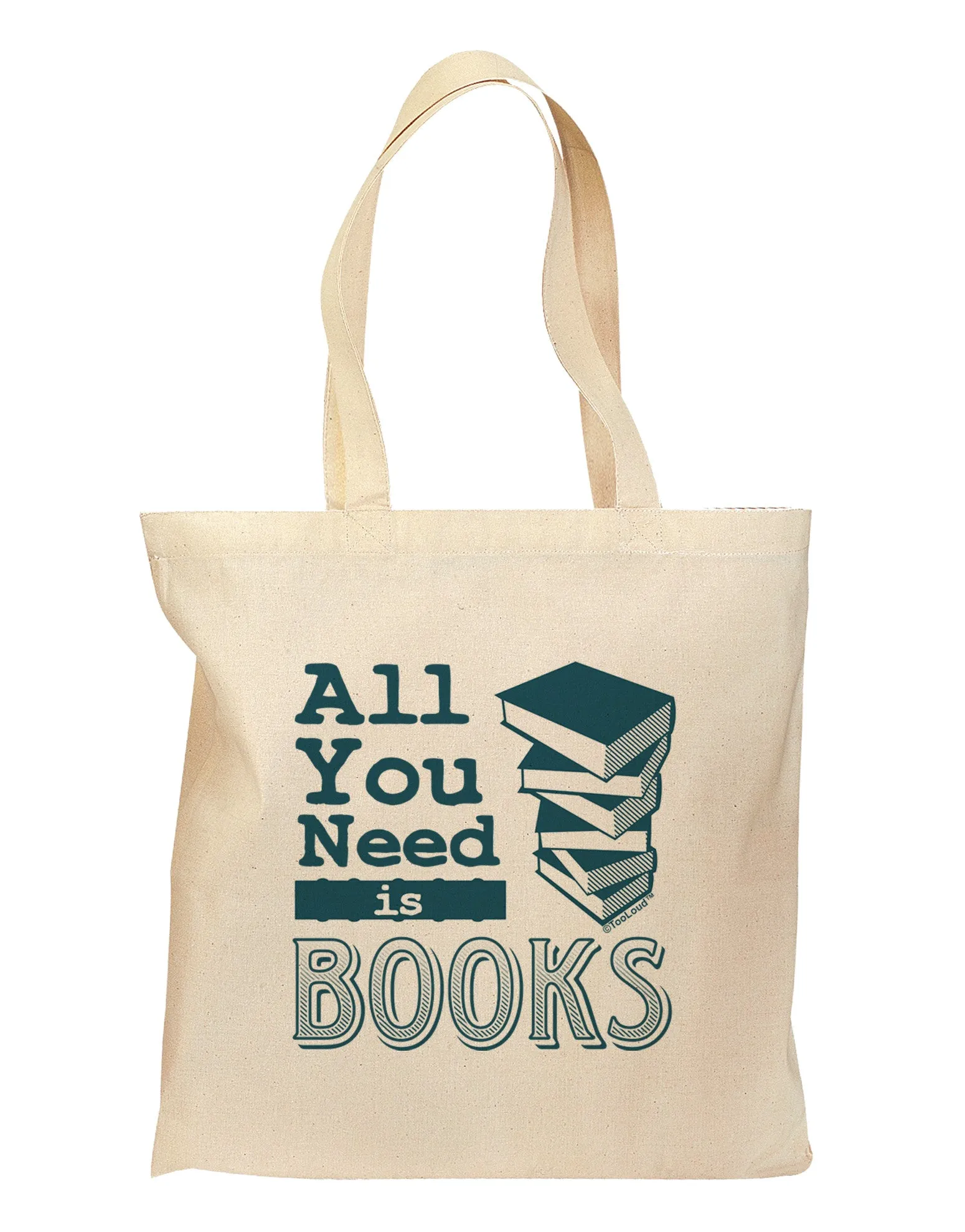 All You Need Is Books Grocery Tote Bag - Natural