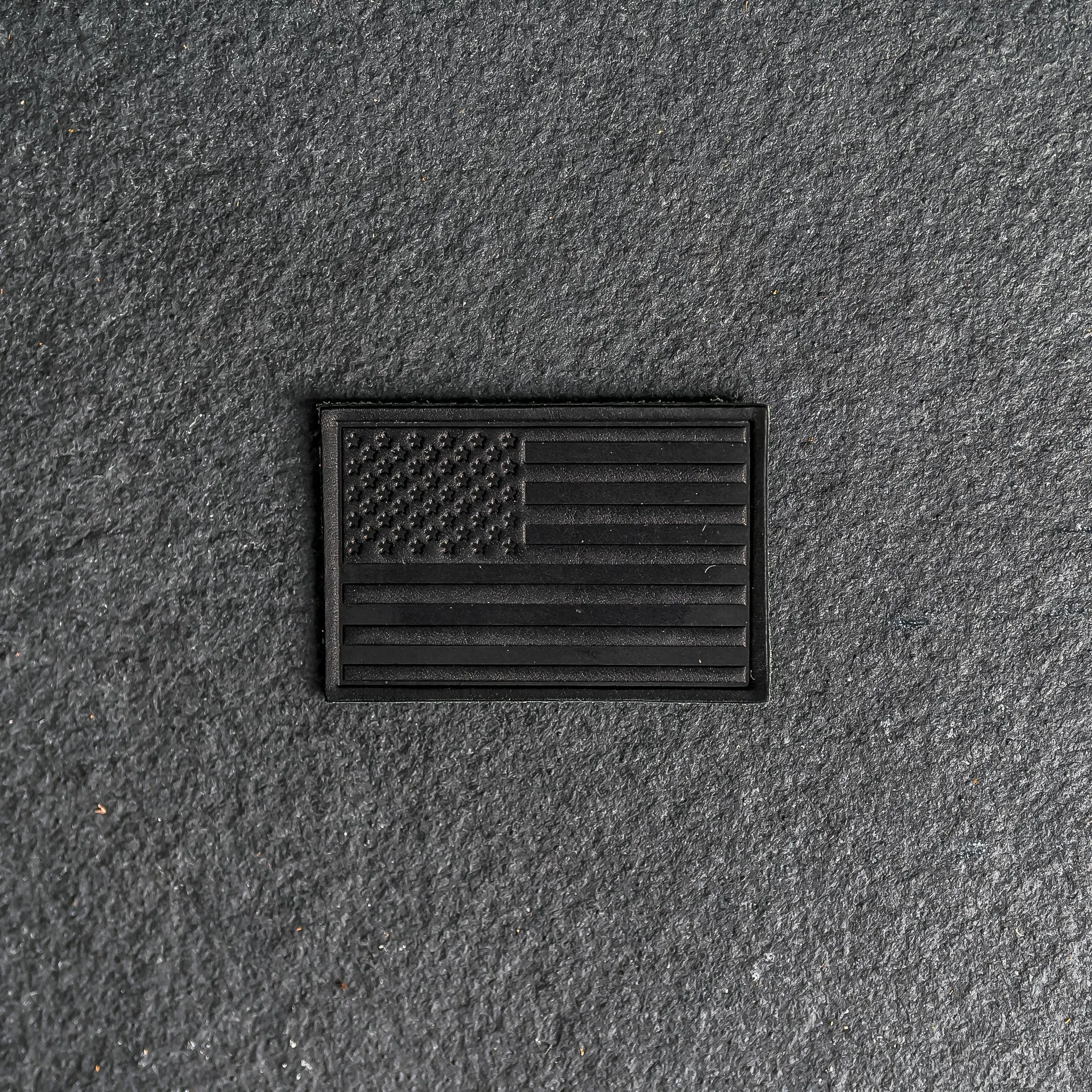 American Flag Leather Patches with optional Velcro added