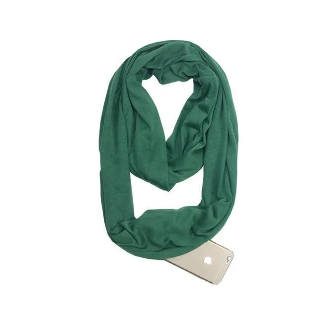 Anti Theft Scarf with Pocket