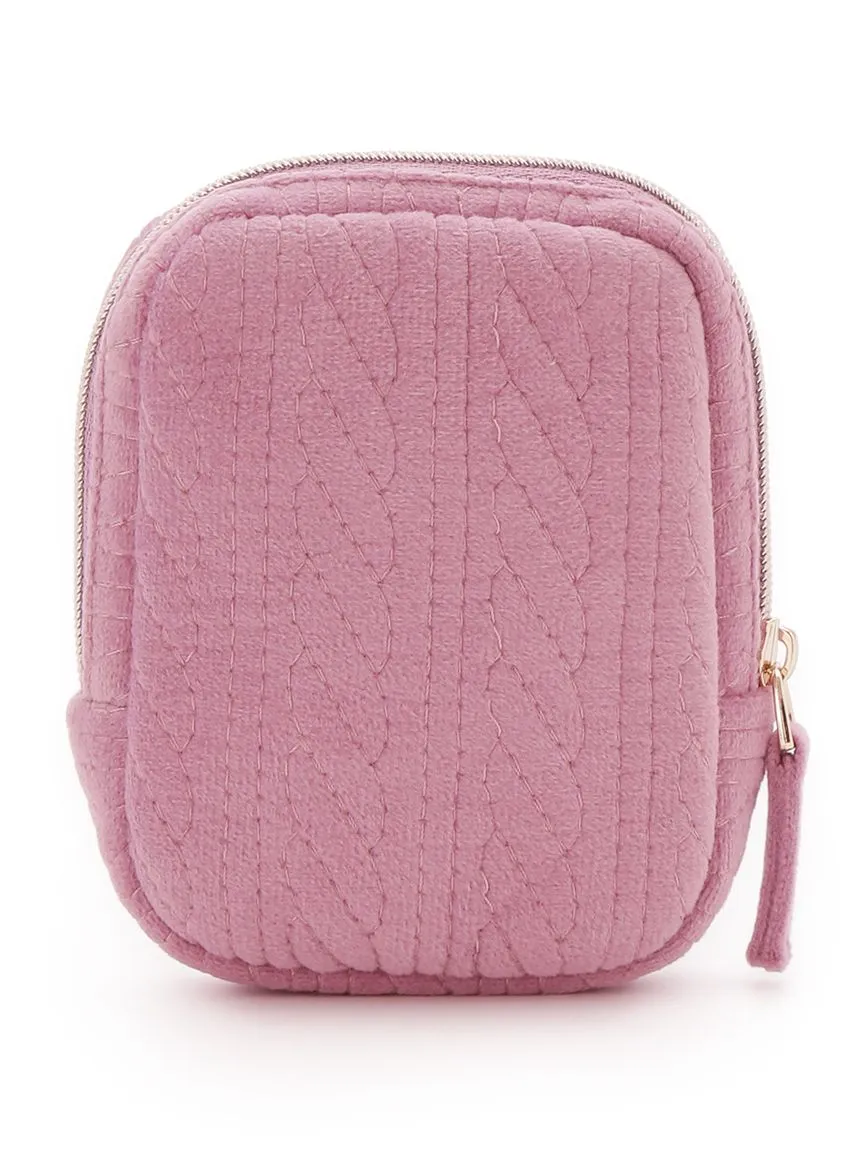 Aran Travel Quilted Makeup Pouch