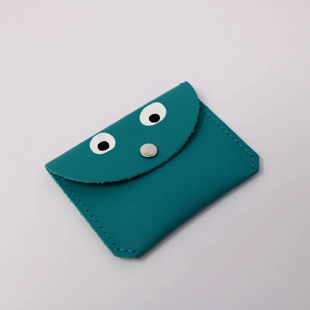 Ark Colour Design Turquoise Googly Eye Mini Money Coin Purse