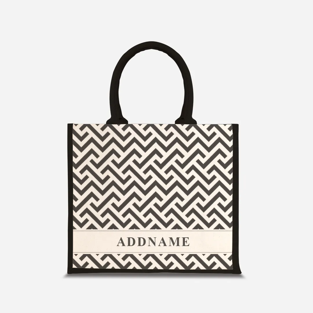 AUFBAU Series - Black Jute Bags