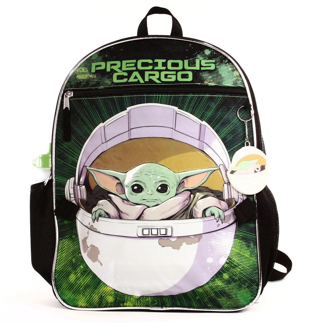 Baby Yoda 16 Inch Deluxe Backpack 5-Piece Set (non-personalized)