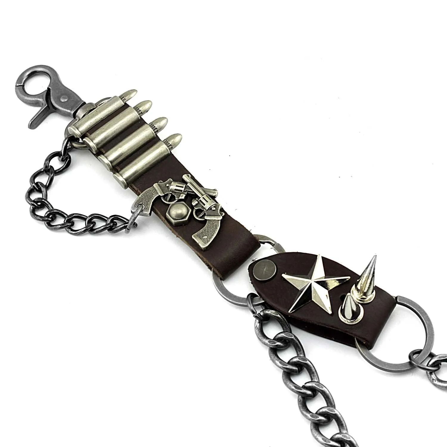 Badass Biker Heavy Metal Double Pants Chain Wallet Chain Motorcycle Punk Chain For Men