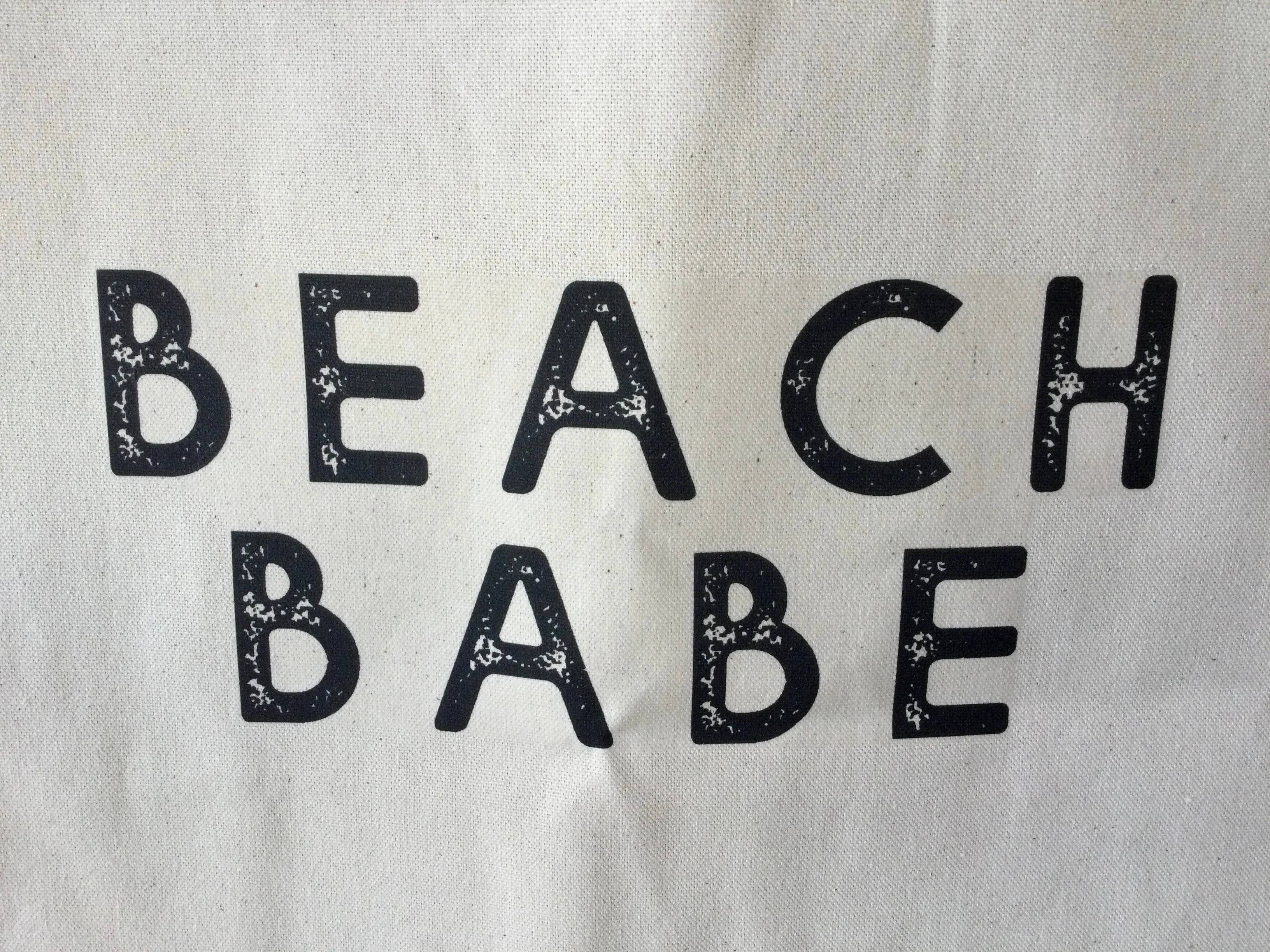 Beach Babe graphic tote - Includes free delivery on Oahu!