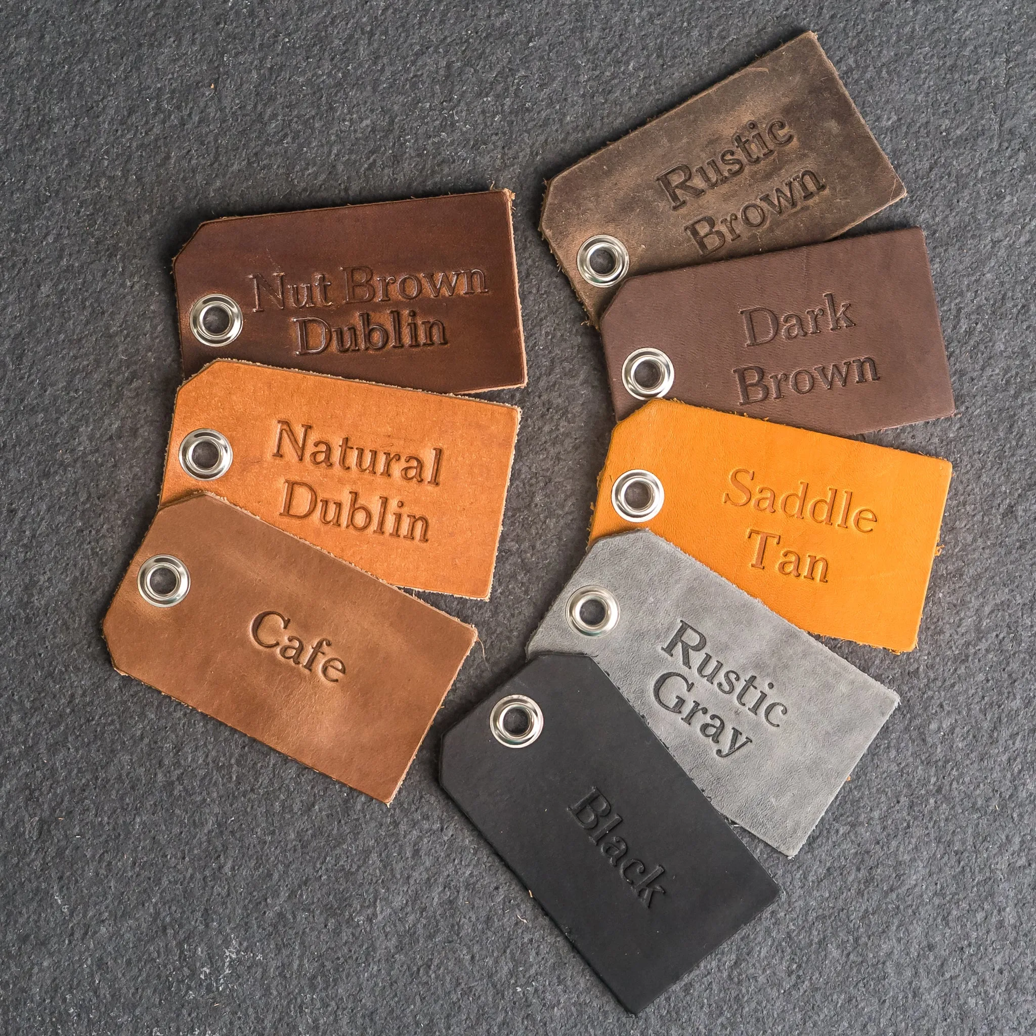 Best Dad Ever Stamp Leather Patches with optional Velcro added