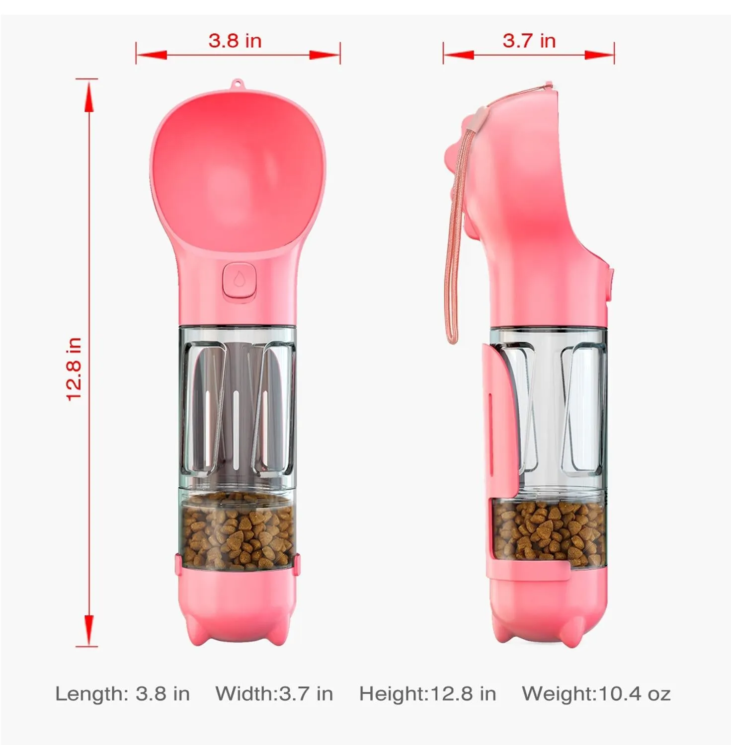 Best Pet Water Bottle Feeder Multifunctional Dog Water Bottle 3 In 1 Leak Proof