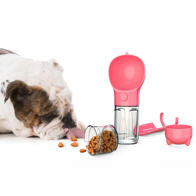 Best Pet Water Bottle Feeder Multifunctional Dog Water Bottle 3 In 1 Leak Proof