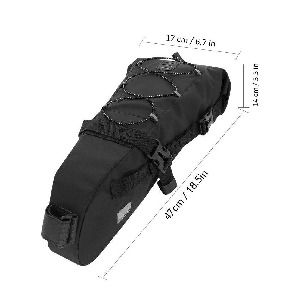 Bicycle Saddle Bag Waterproof Bicycle Storage Bag Reflective Cycling Rear Seat Post Bag Large Capacity Tail Rear Bag MTB Road Bike Bag