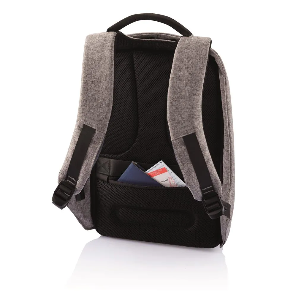 Black and grey Bobby best anti-theft backpack