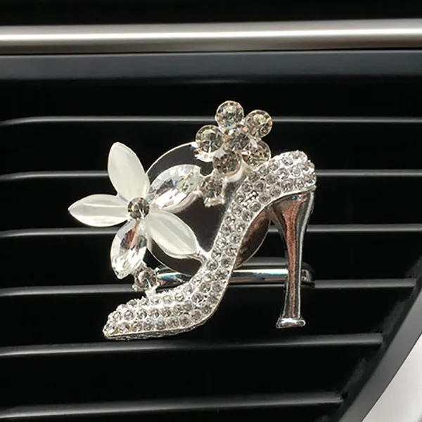 Bling Car Accessories Girls Purse High Heel Car Air Freshener