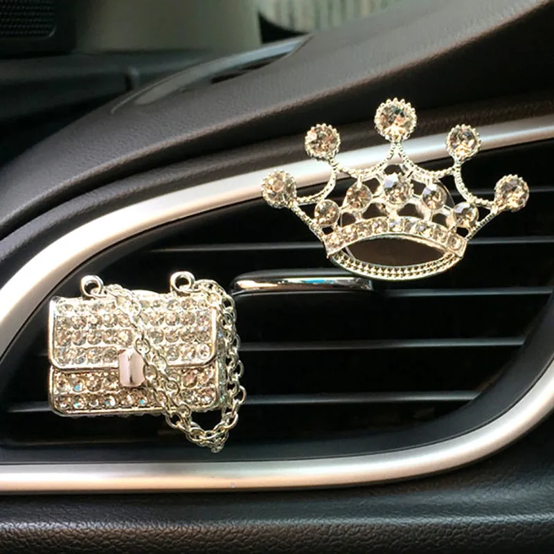 Bling Car Accessories Girls Purse High Heel Car Air Freshener