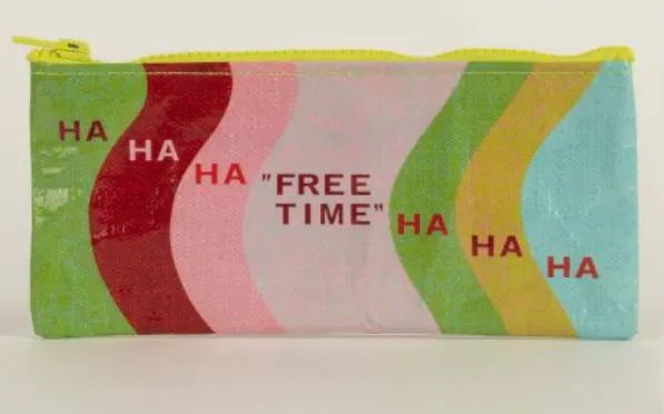 Blue Q Pencil Case - "Free Time"