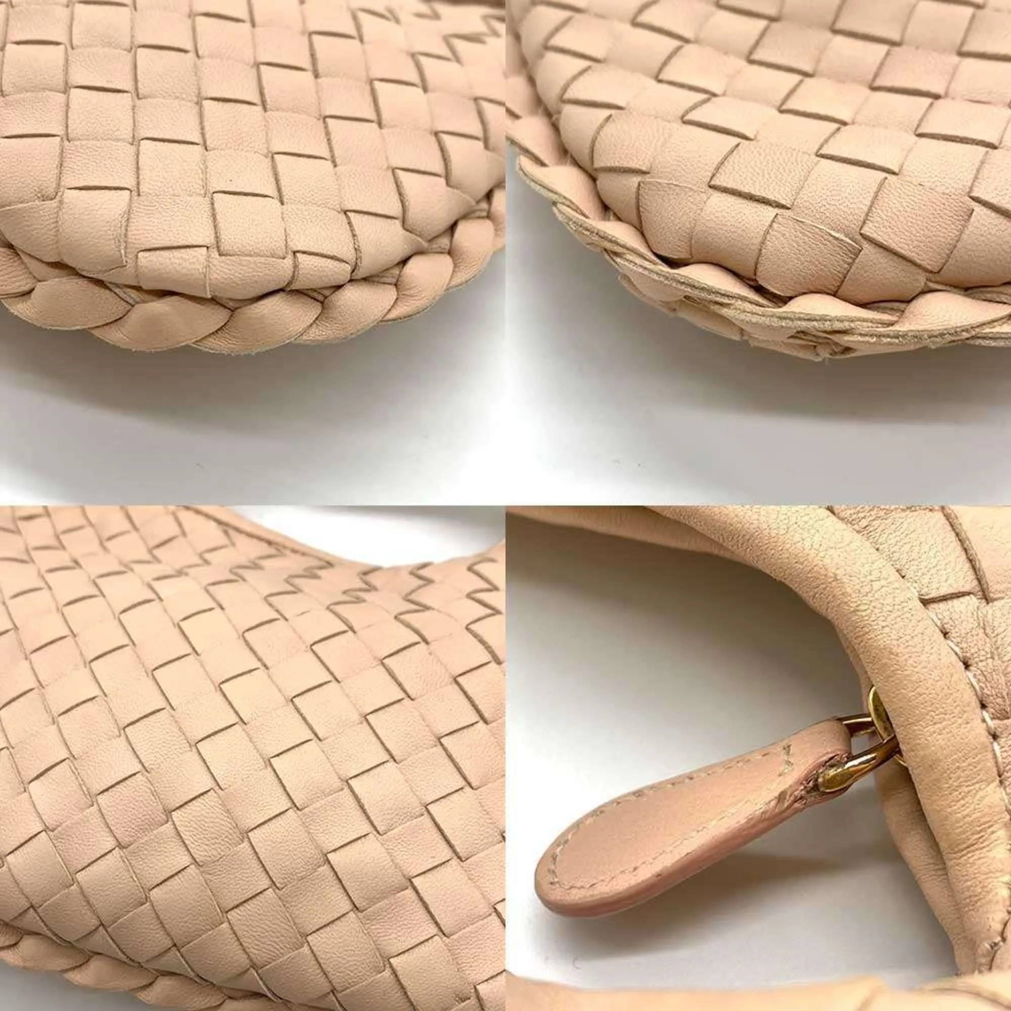 Bottega Veneta Hobo Beige Leather Bag