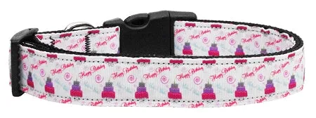 Cakes And Wishes Nylon Dog Collar Sm