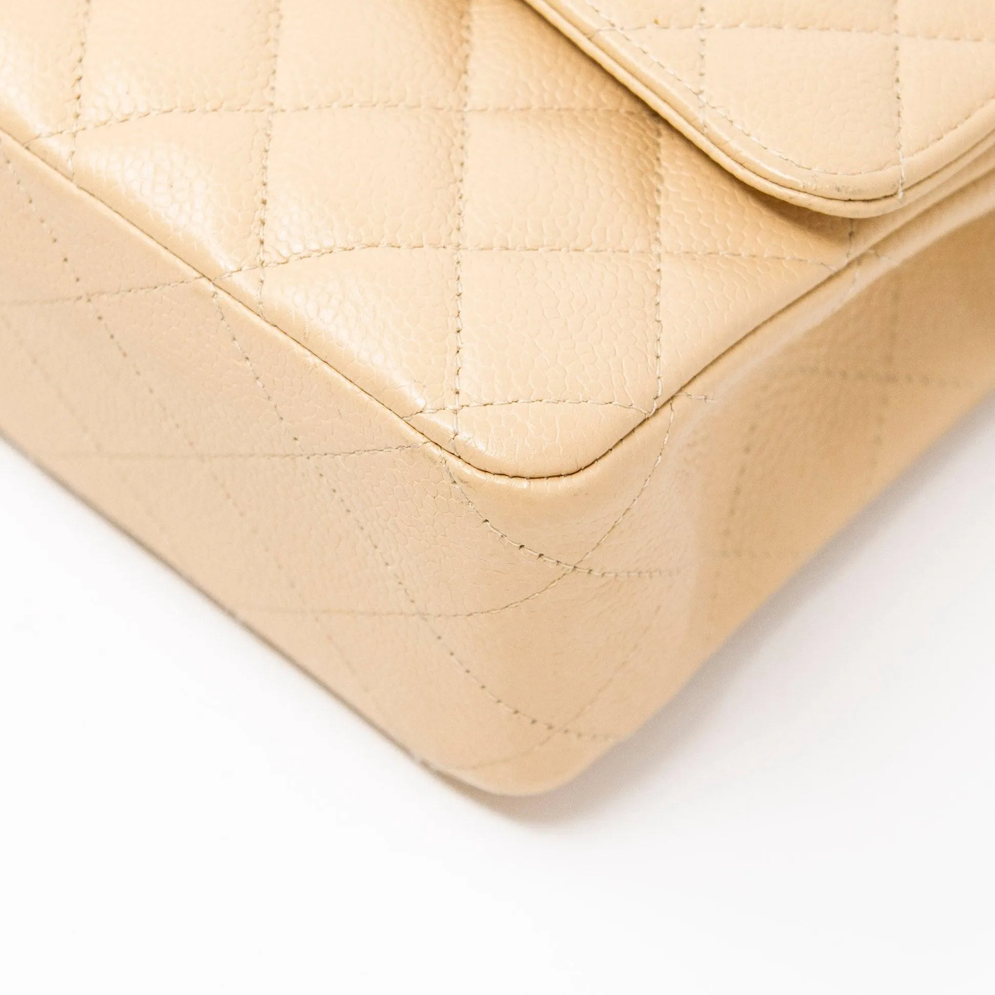 Chanel Beige Medium Classic Flap