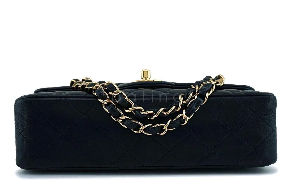 Chanel Black Lambskin Small Classic Double Flap Bag GHW