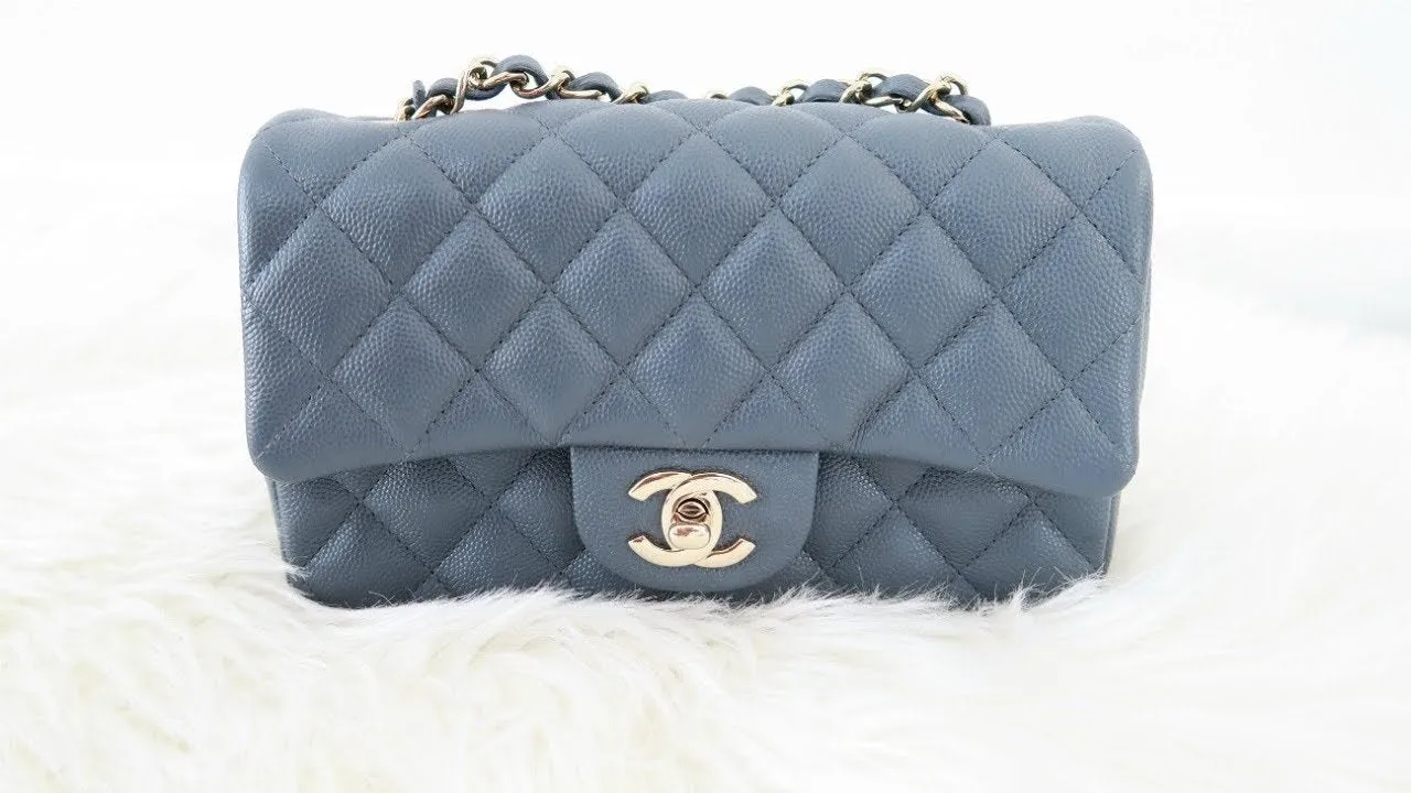 Chanel Mini Flap Bag Dark Grey