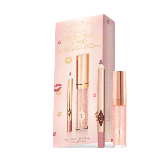 Charlotte Tilbury Glossy Lip Duo Fresh Pink Pillow Talk-Refresh Rose