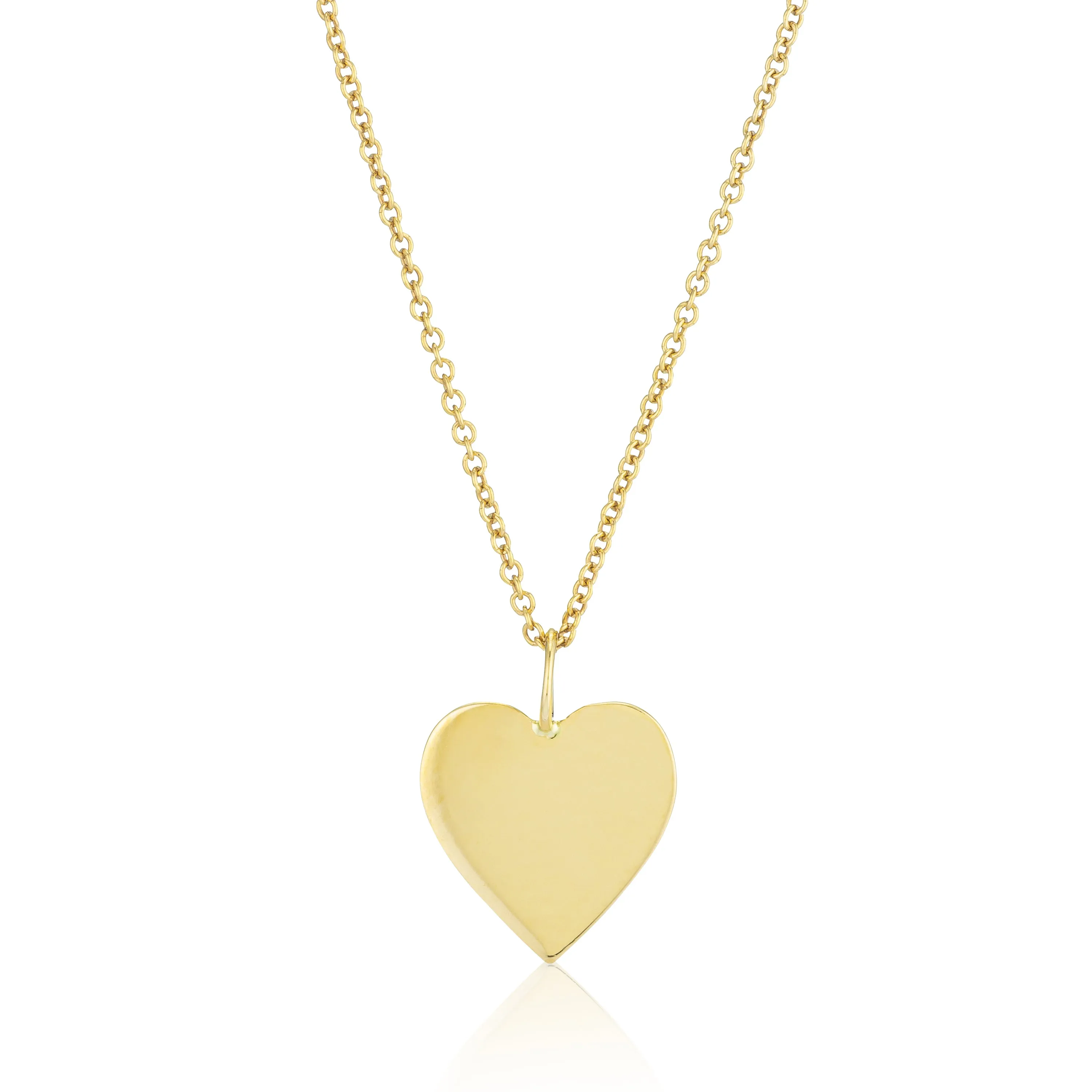 CHARMING- LILY SOLID HEART PENDANT