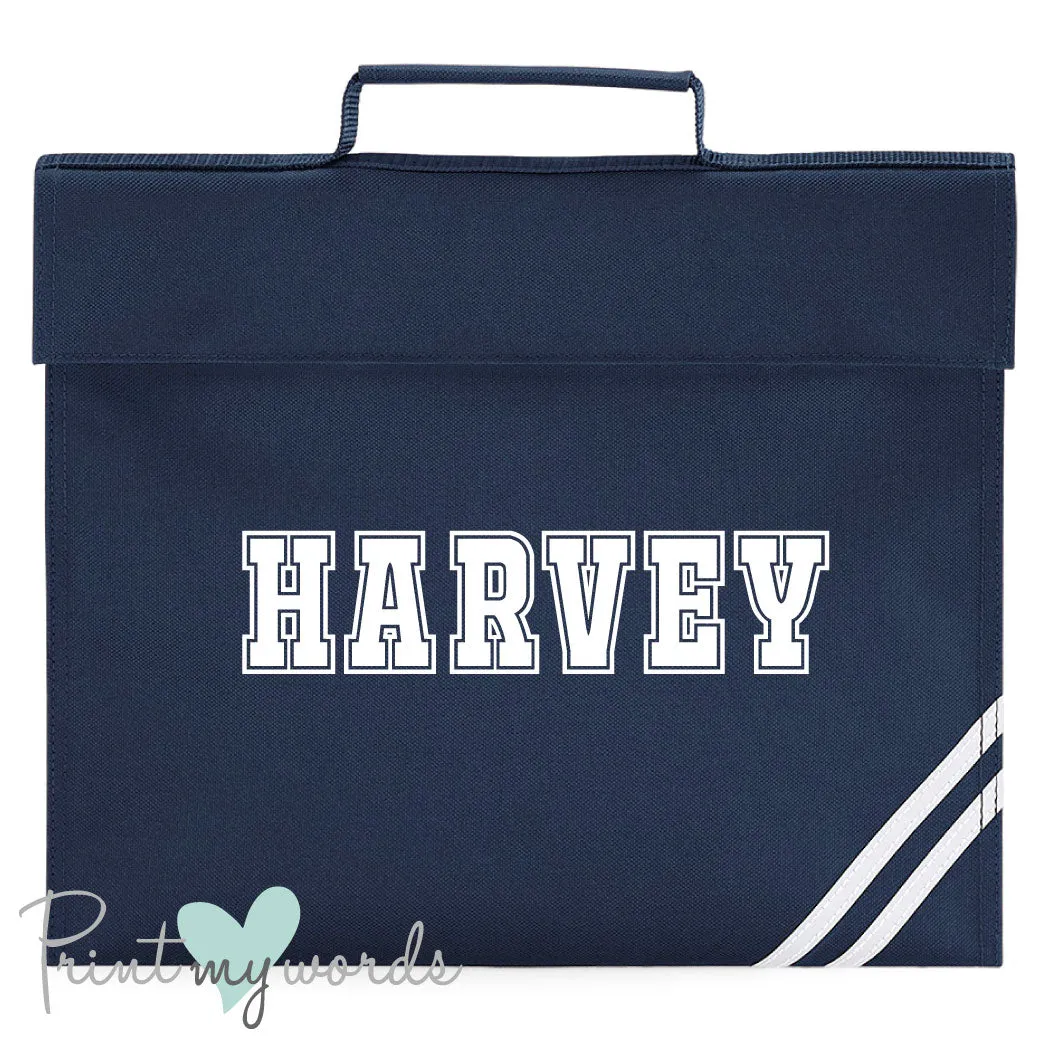 Children's Personalised Varsity School Book Bag