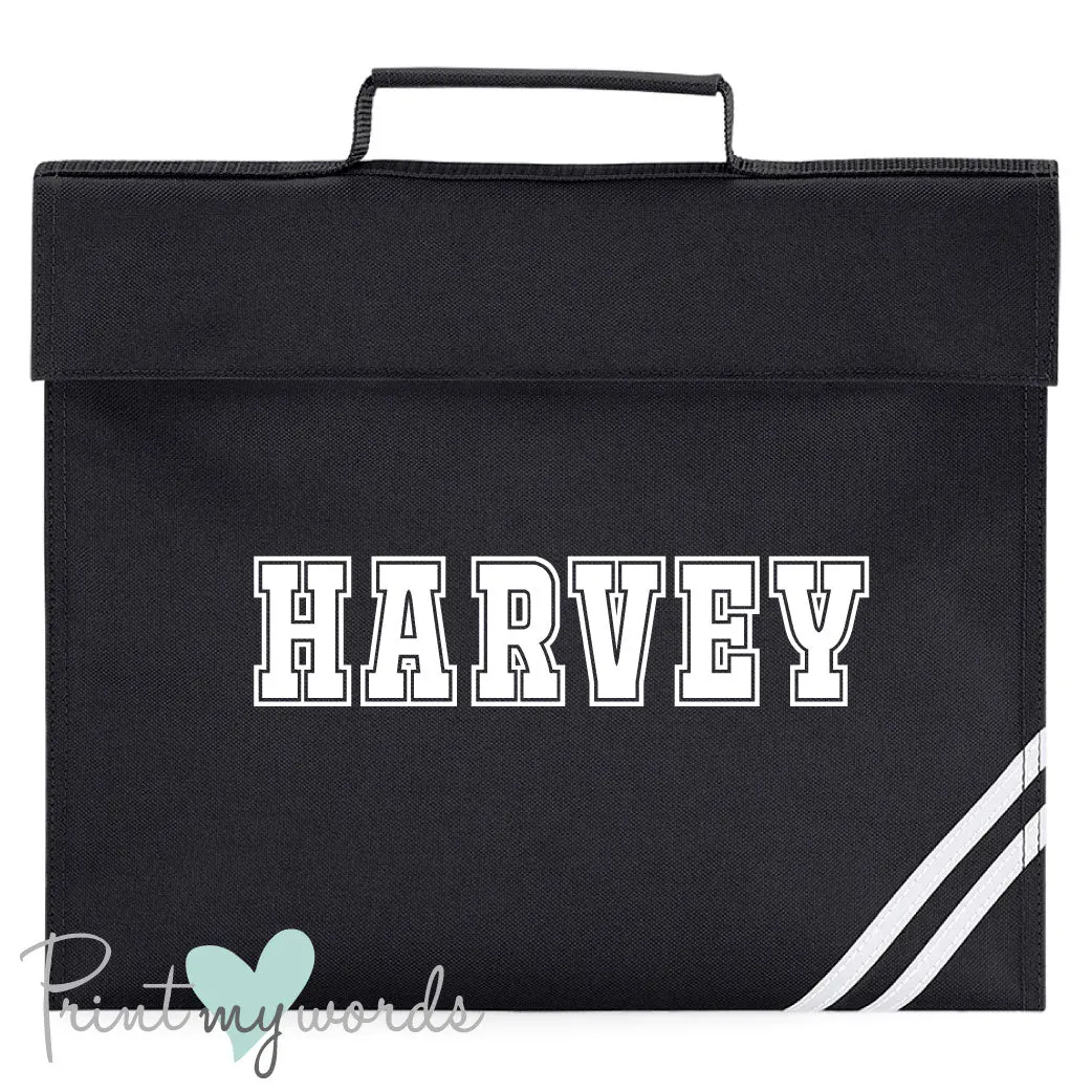 Children's Personalised Varsity School Book Bag