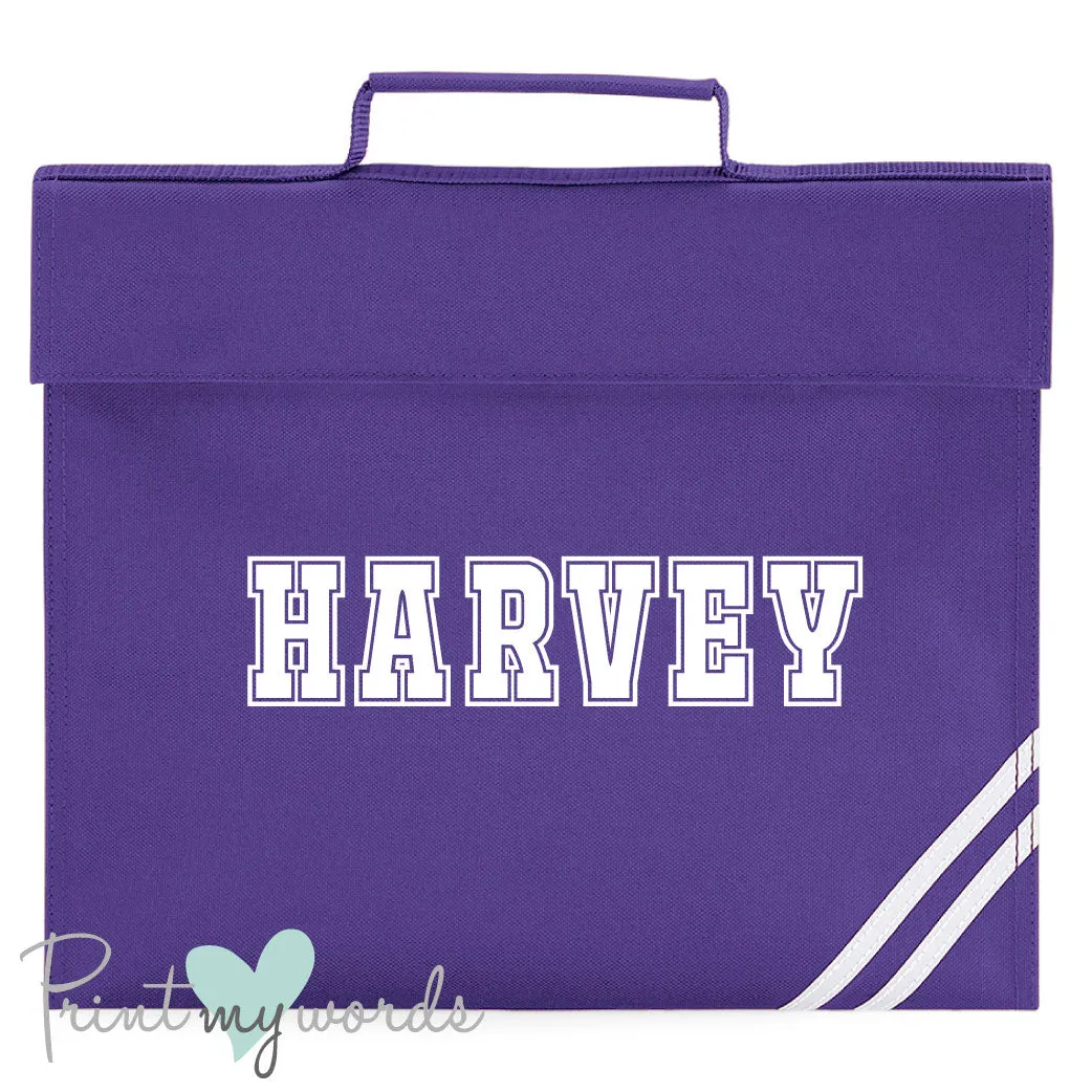 Children's Personalised Varsity School Book Bag