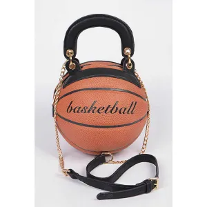 Classic Basketball Purse with Strap