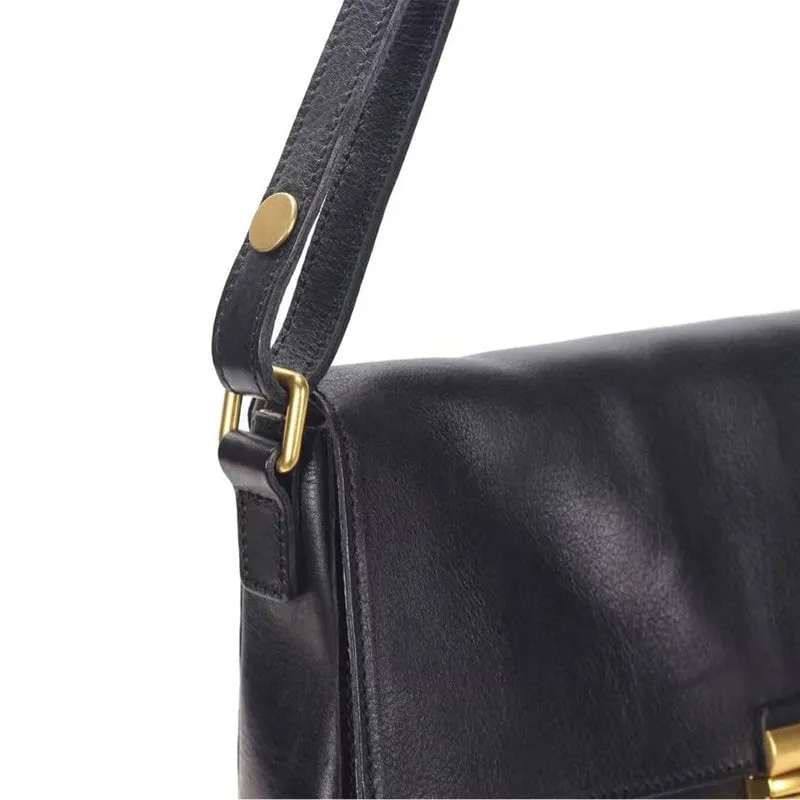 Classic Design Vegetable Tanned Leather Underarm Bag Women's Shoulder Bag