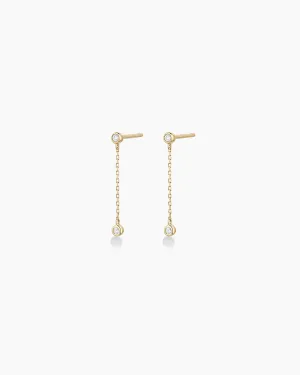 Classic Diamond Drop Earrings