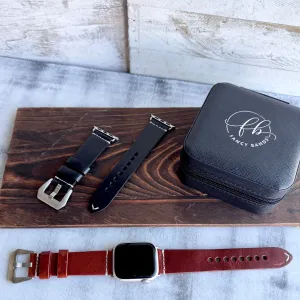 Classic Leather Band For Apple Watch Two Colors Available