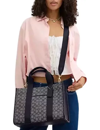 Coach Smith Tote Bag In Signature Jacquard