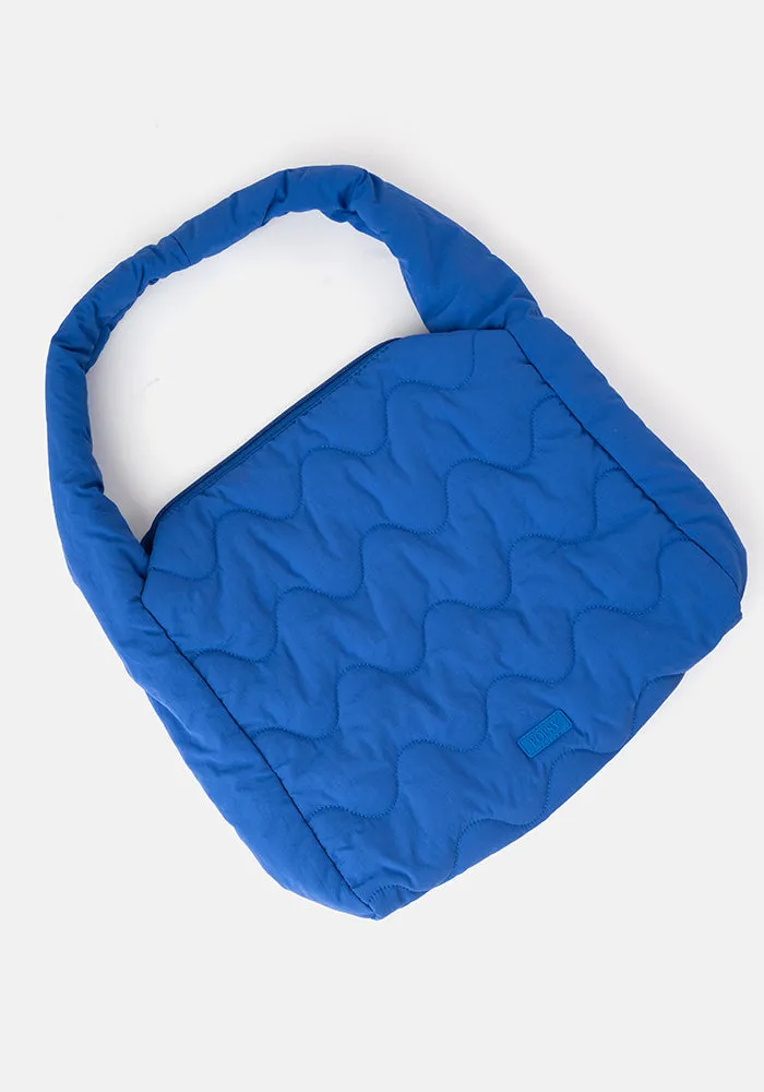 Cobalt Blue Quilted Shoulder Popsy Bag