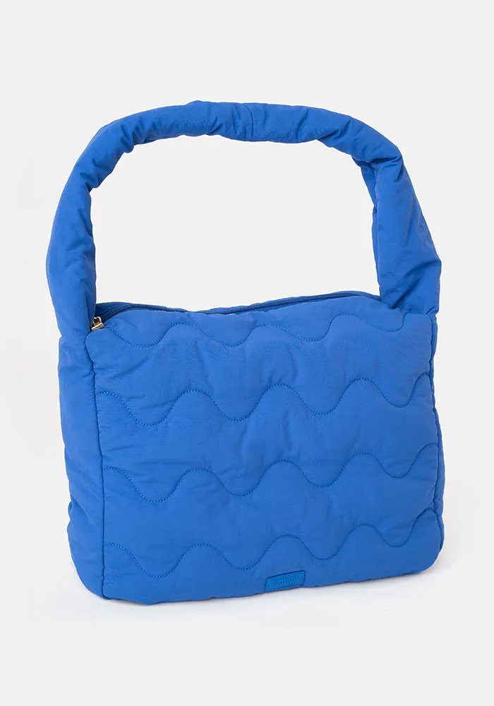 Cobalt Blue Quilted Shoulder Popsy Bag