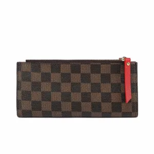 Coffee check ladies wallet purse