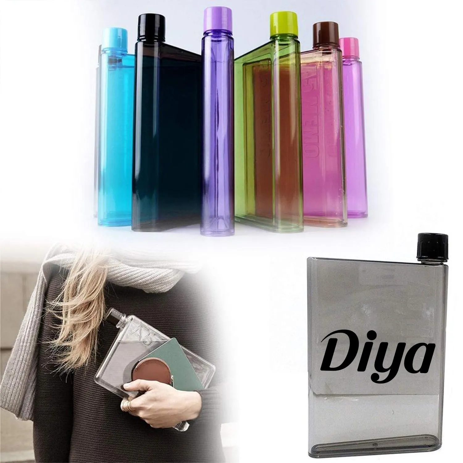 Customize A5 Size Notebook Plastic Bottle (Any Color)